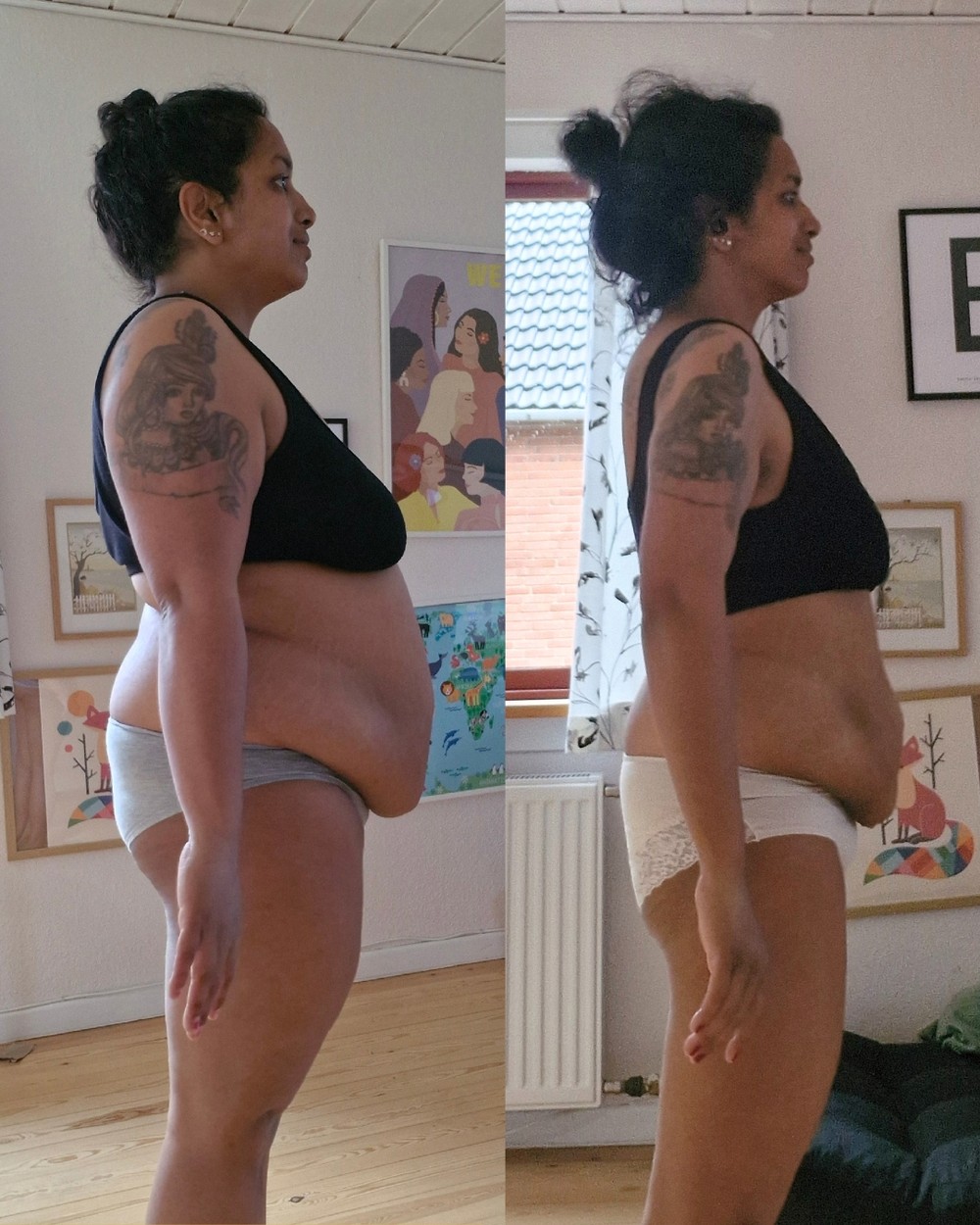 Josefine - before and after